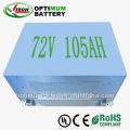 Батарея 72v 105ah lifepo4 батареи для гибридных или чисто электрических транспортных средств